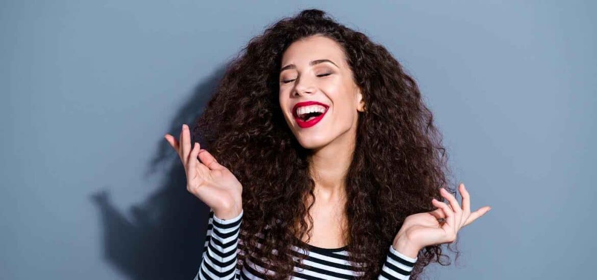 Overjoyed Beautiful Woman | Smile Virtual