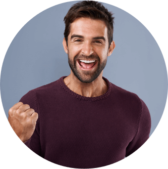 man smiling